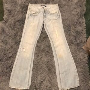Blue Asphalt Light Wash Flare Jeans